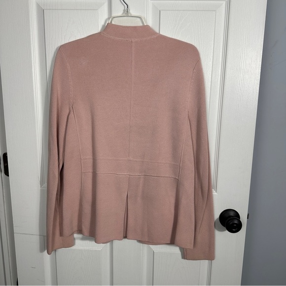 Talbots size small blush colored button up sweater, cotton/rayon, spring, layer - Picture 5 of 11